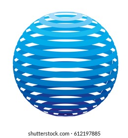 global earth planet with differents lines, vector illustration design