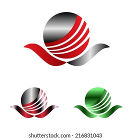Global earth planet icon network vector symbol design template. Internet communications network creative wave