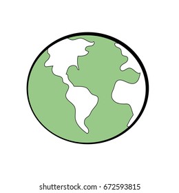global earth plenet with geography ubication