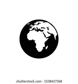 Global earth world globe icon vector