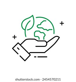 Global Ecology Vector Icon Design