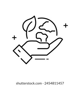 Global Ecology Vector Icon Design