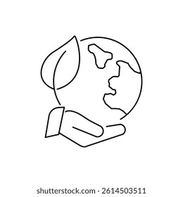 Global Ecology Vector Icon Design