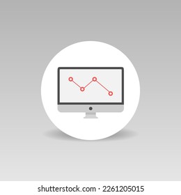 Icono de vector de crisis económica mundial