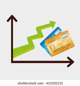 Global economy design, financial and money concept