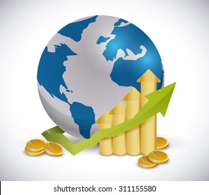 Global Economy Design, Vector Illustration Eps 10.