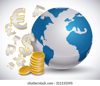 Global economy design, vector illustration eps 10.