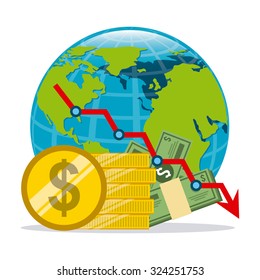global economy design, vector illustration eps10 graphic 