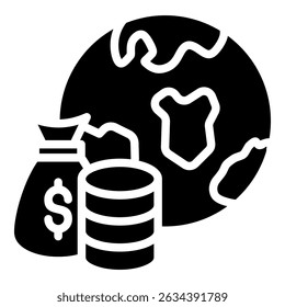 Global Economy Simple Vector Icon Collection