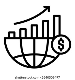 Global Economy Simple Vector Icon Collection