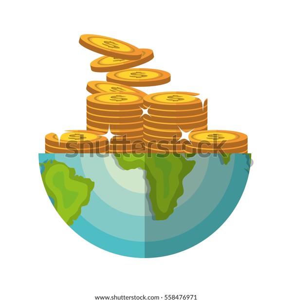 Global Economy World Savings Stock Vector (Royalty Free) 558476971