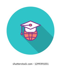 Global Education Flat Icon