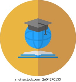 Global Education Icon Element For Design