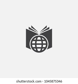 Global education icon. Simple element illustration. Global education symbol design from eLearning collection. Can be used in web and mobile.