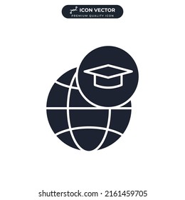 global education icon symbol template for graphic and web design collection logo vector illustration