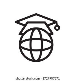 global education icon, education icon vector