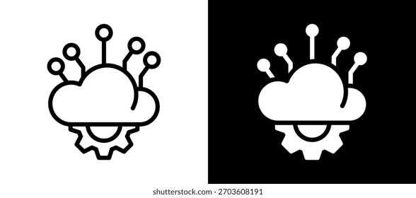 Icono de Educación global Ilustración vectorial whiteblack