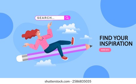 Global Education. Knowledge business education concept. Girl and books. Reading book for self skill career development. characters students with book. Study at the university. vector flat.