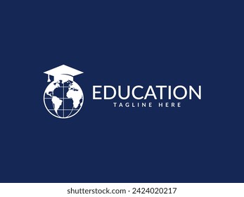 global education logo vector illustration. academy logo template