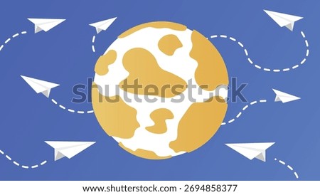 Global email delivery with paper planes