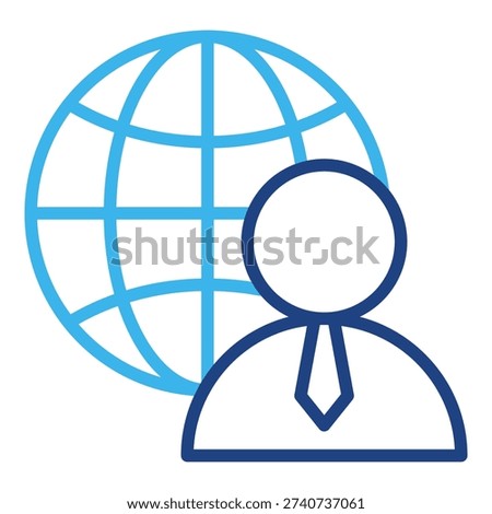 Global Employee Icon Element For Design