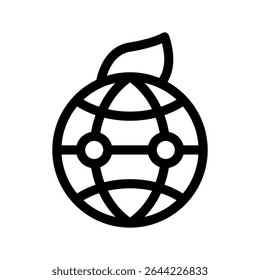 Global Energy Icon Vector Symbol Design Illustration