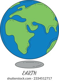 
Vector de elemento de diseño de iconos de entorno global.
