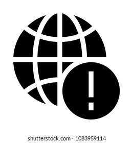 global error vector glyphs icon
