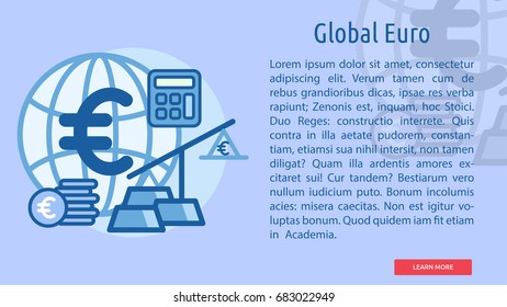 Global Euro Conceptual Banner