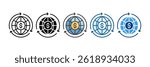 Global Exchange Icon Set Multiple Style Collection