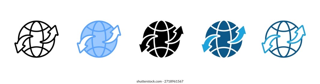 Globale Erweiterung Symbol Set mehrere Stilkollektion