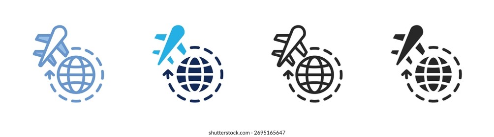 Icono de exportación global Colección con varios estilos