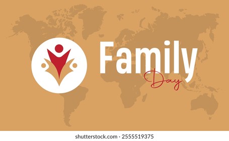 global family day. global family day creative concept design. Vector template for banner, greeting card, poster with background.