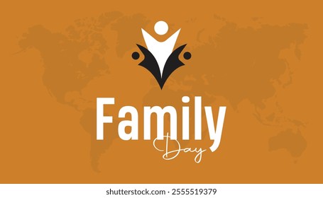 global family day. global family day creative concept design. Vector template for banner, greeting card, poster with background.