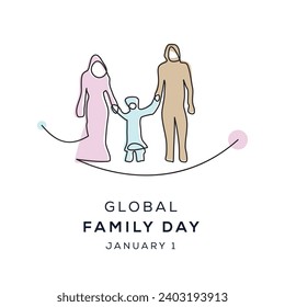 Global family day, held on 1 January.