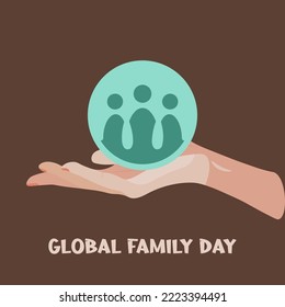 Global Family day. family day illustration.