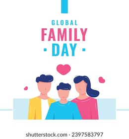Global Family Day Vector Design
