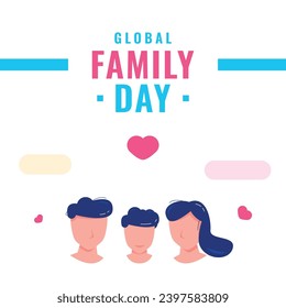 Global Family Day Vector Design