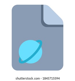 Icono de archivo global con estilo plano. Adecuado para el diseño de sitios web, logotipo, aplicación y ui.