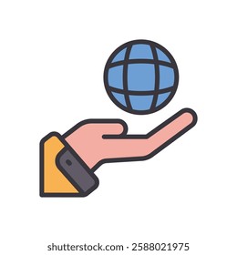 global filled color icon. vector icon for your website, mobile, presentation, and logo design.