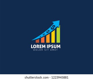 Global Finance Arrow vector logo