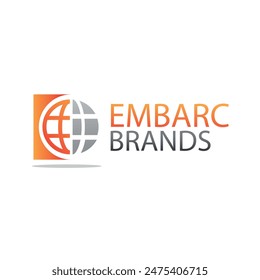 Global Finance in globe rotate arrow logo concept design template Ilustration vector graphic