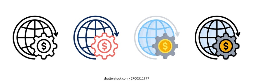 Ícone Global Finance define coleção de vários estilos
