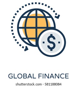 Global Finance Vector Icon 