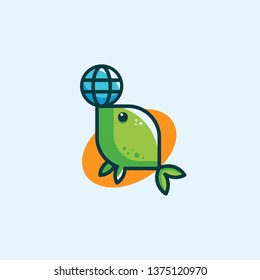 global fish logo template