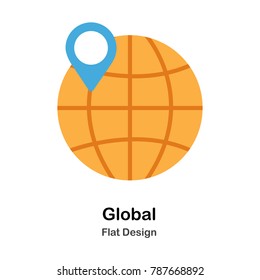 Global Flat Illustration