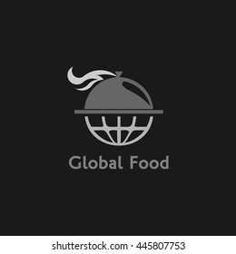 Global Food Restaurant Vector Design Logo Template. Flat Style