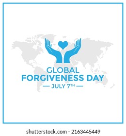 Global Forgiveness Day greetings vector.