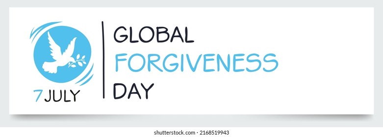 Global Forgiveness Day Held On 7 Stock Vector (royalty Free) 2168519943 