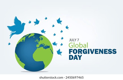 Global Forgiveness Day vector design. Simple and elegant design